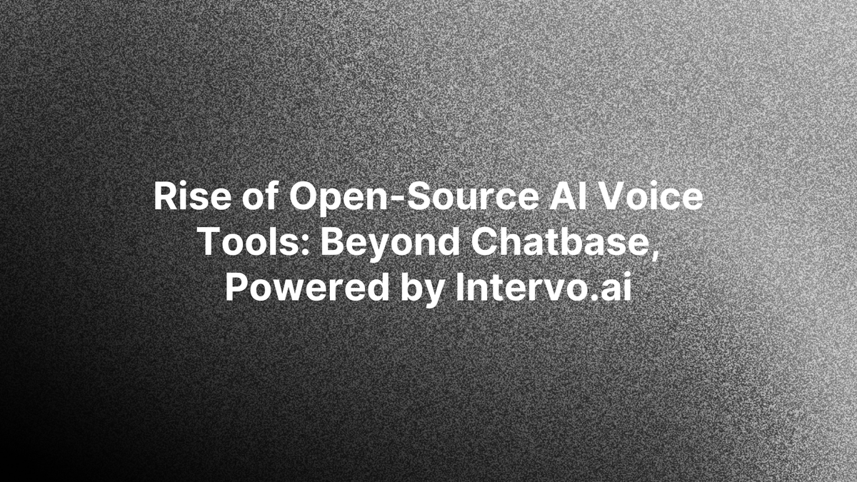 best ai voice over generator - Intervo.ai